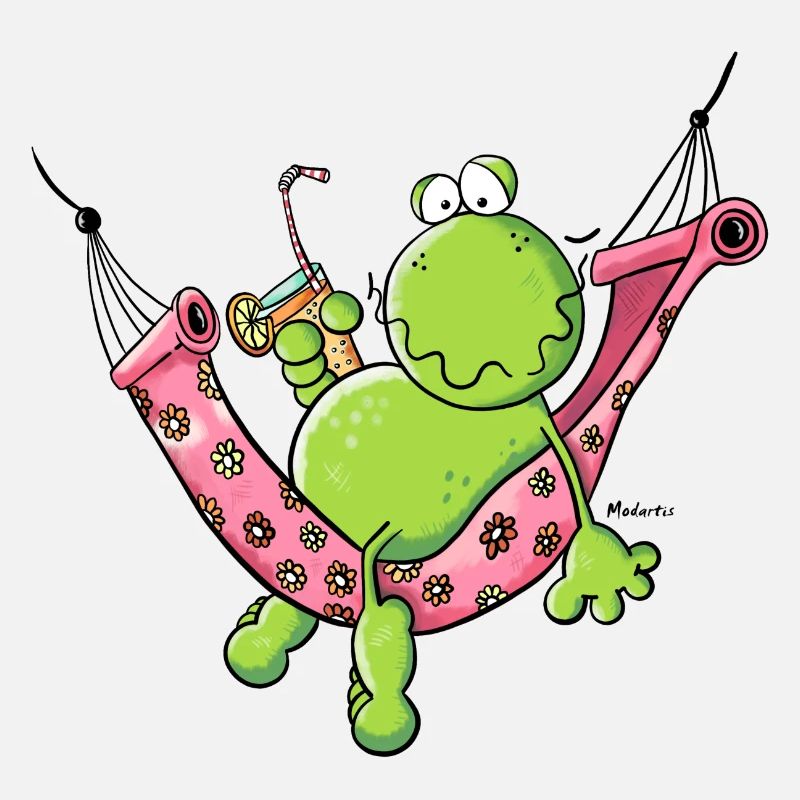Frosch im Urlaub