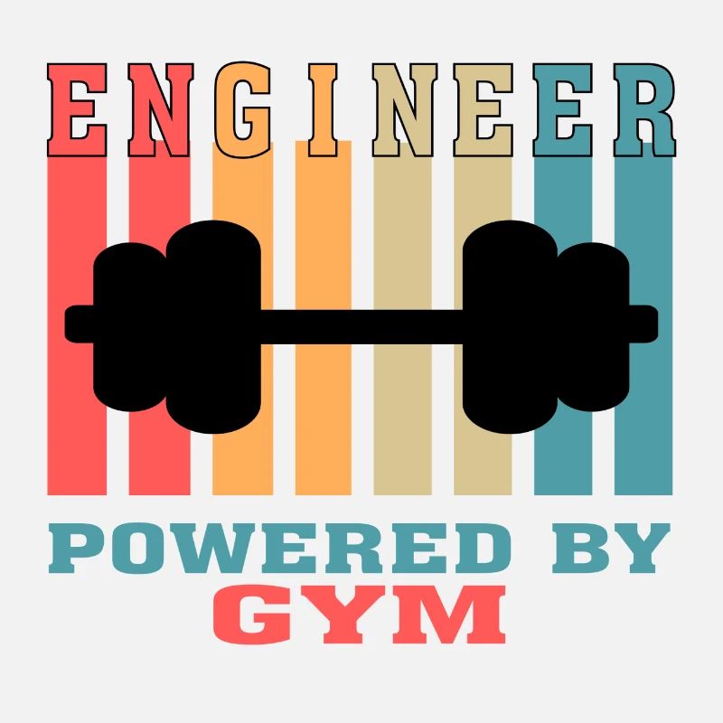 Funny Engineer Powered by Gym Tshirt for Engineers