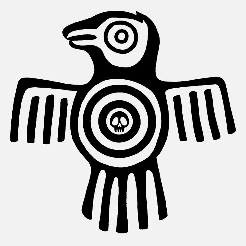 Schwarzer Inka-Vogel