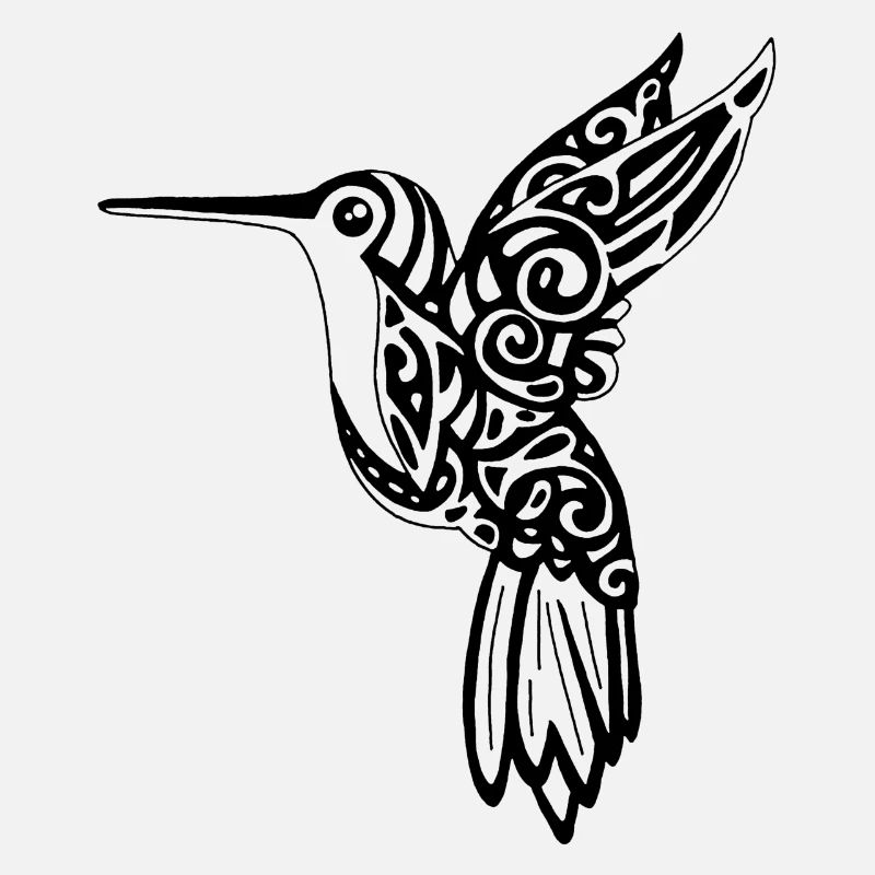 Schwarzer Kolibri-Vogel