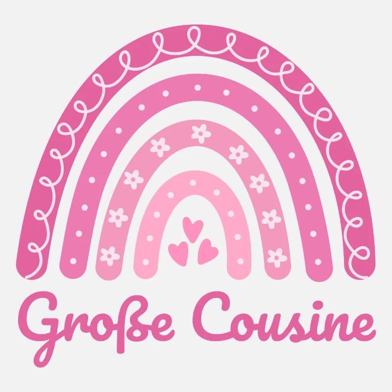 Große Cousine Boho Regenbogen