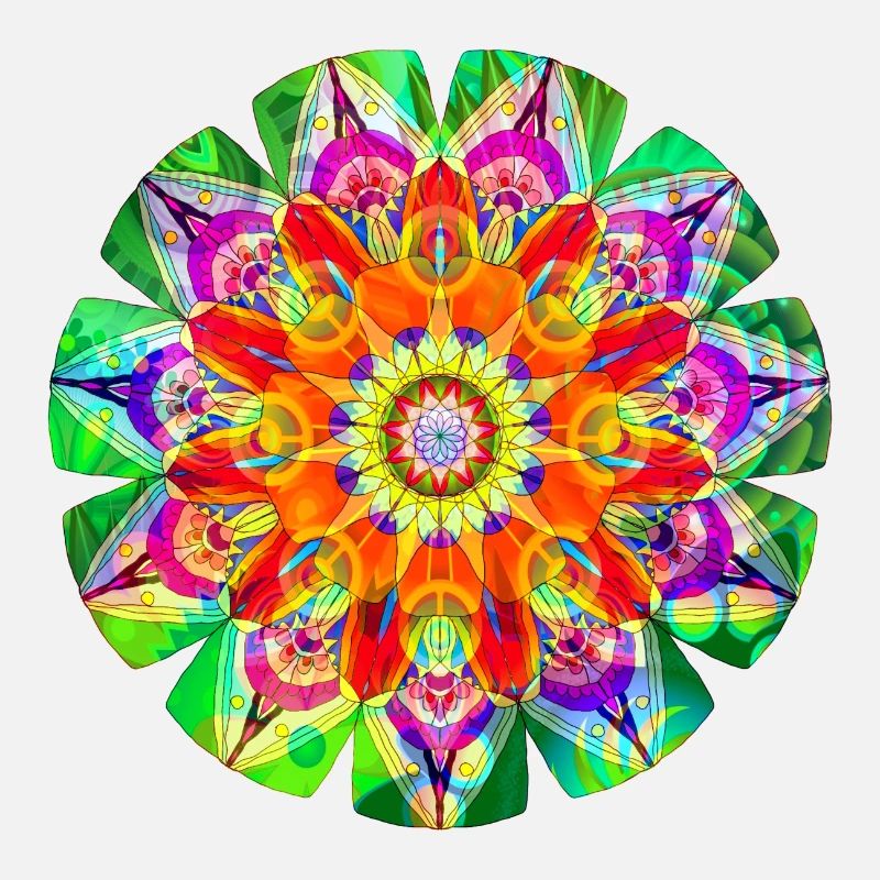 Mandala coloré de la hanche