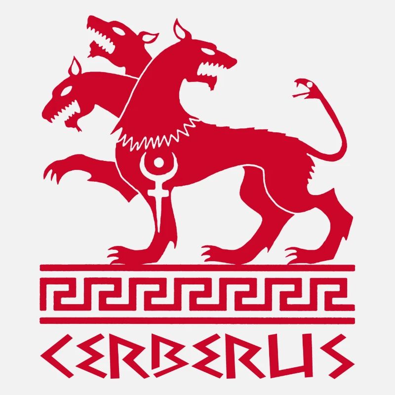 Roter Cerberus-Hund