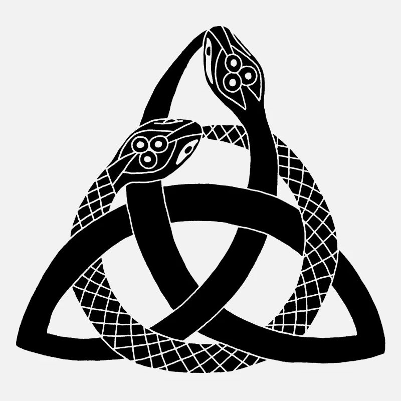 Black snakes and Celtic symbol