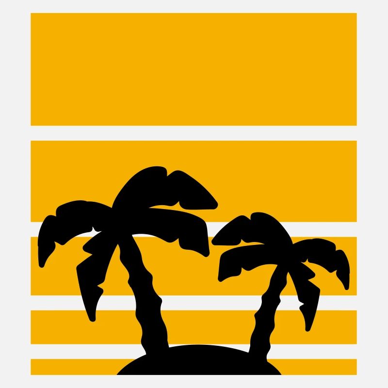 Palm Vacation Beach Pattern