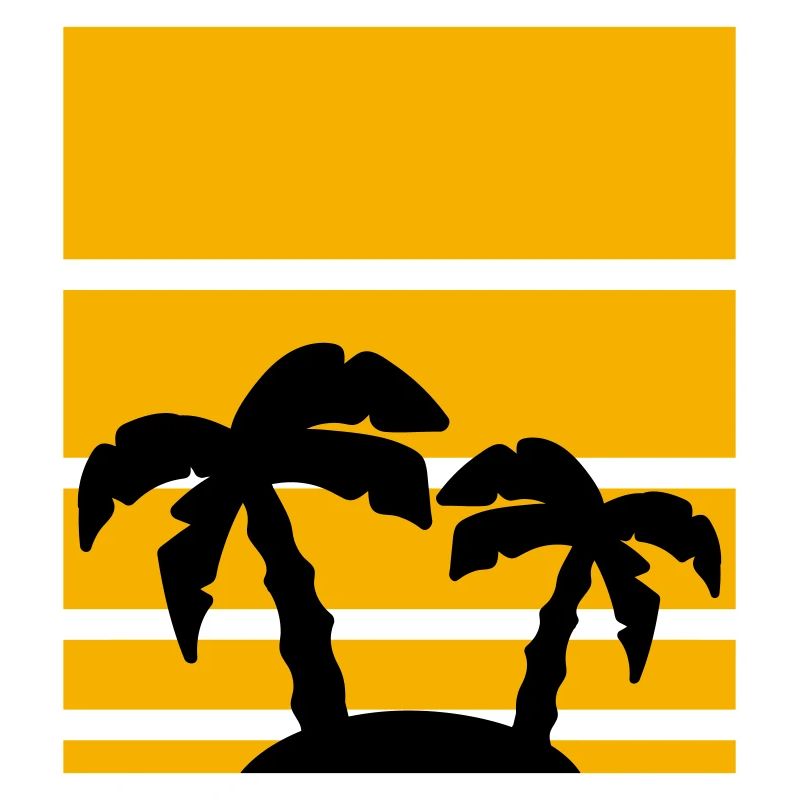 Palm Vacation Beach Pattern