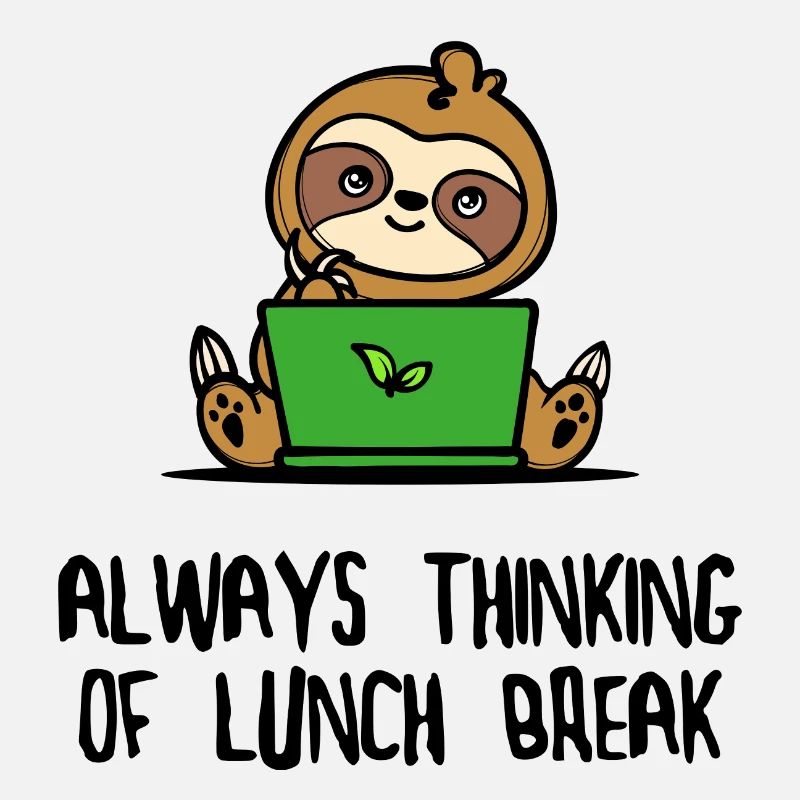 Lazy Animal Mammal Humorous Sloth Statement