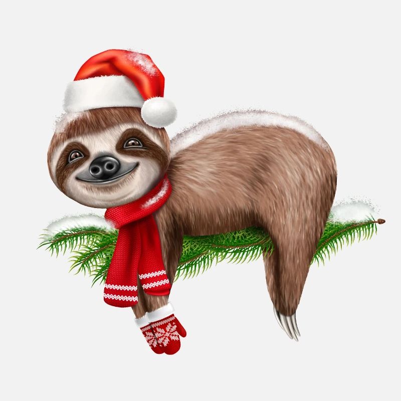 Faultier Weihnachten Weihnachtsbaum
