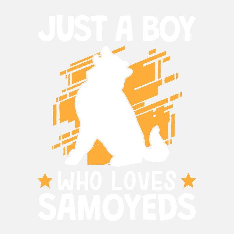 Boy who loves Samoyeds Nordic Samoyed