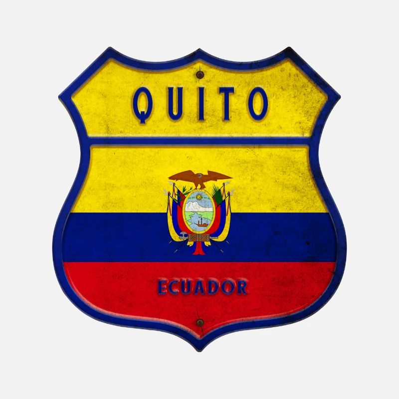 Design du drapeau de Quito, Équateur