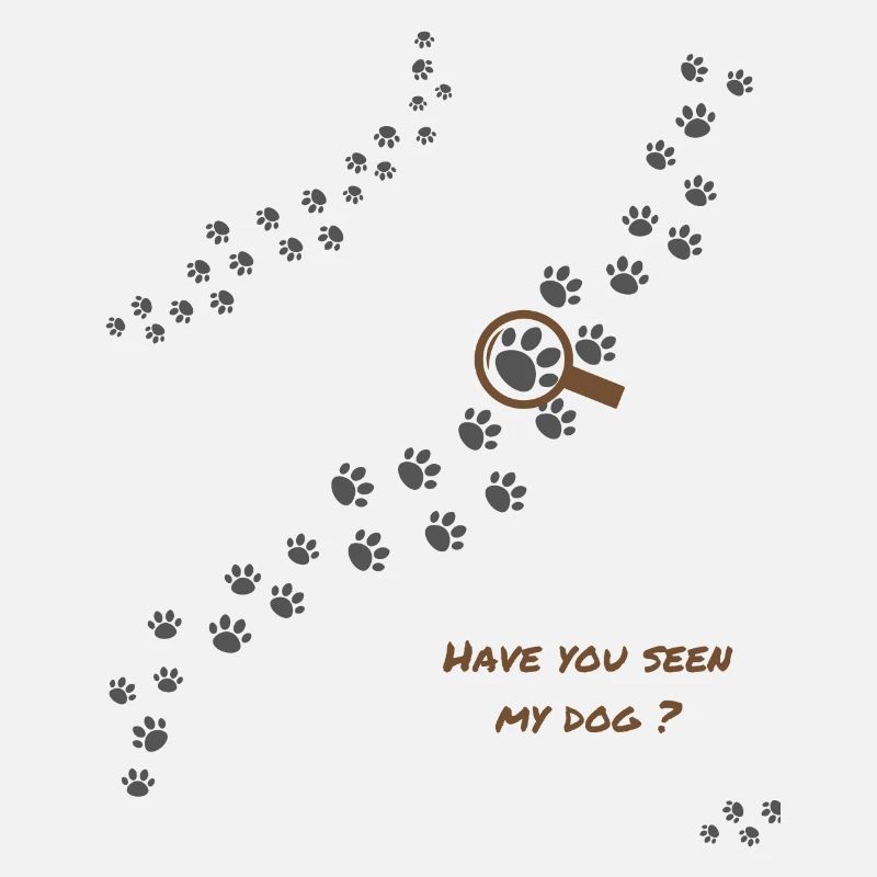 Vous avez vu mon chien ? humour chien Version 2'