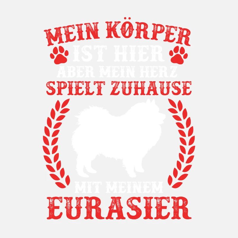 Eurasier spielt Zuhause Spitz Eurasian Dog