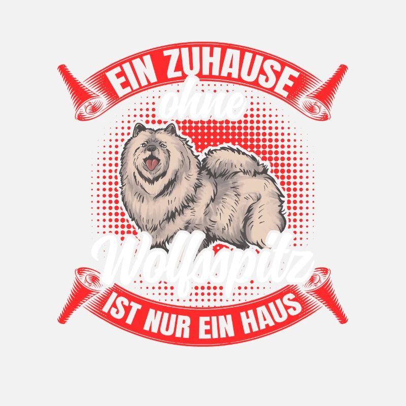 Ohne Wolfsspitz nur ein Haus Deutscher Keeshond