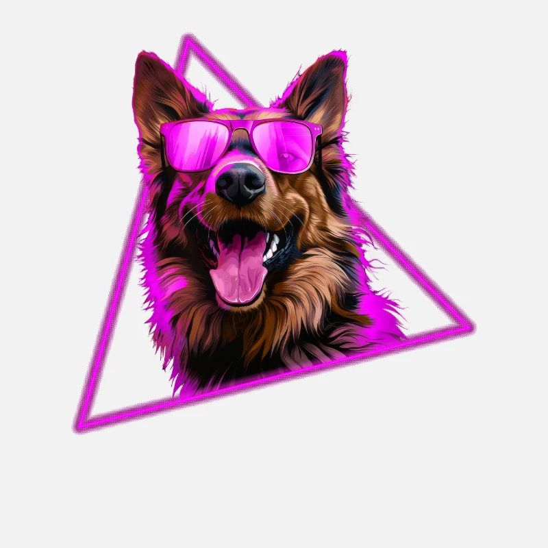 Deutscher Schäferhund mit Sonnenbrille