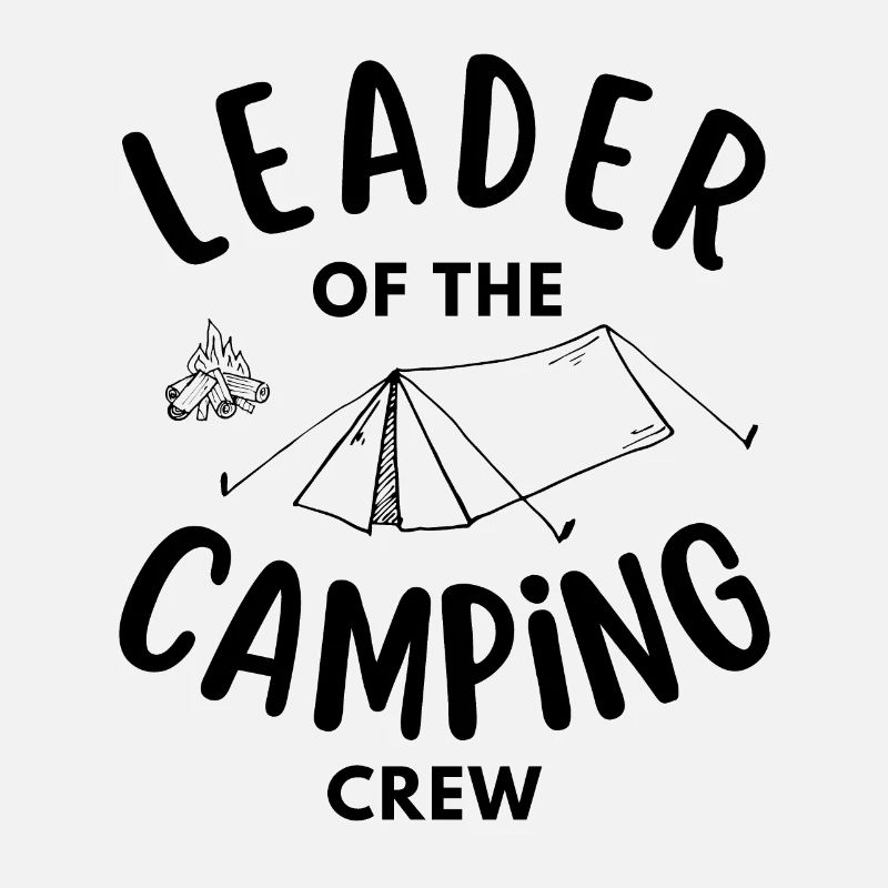 Chef de l’équipe de camping drôle