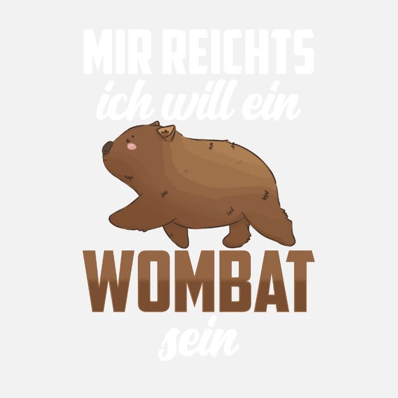 Will ein Wombat sein Australien Beuteltier
