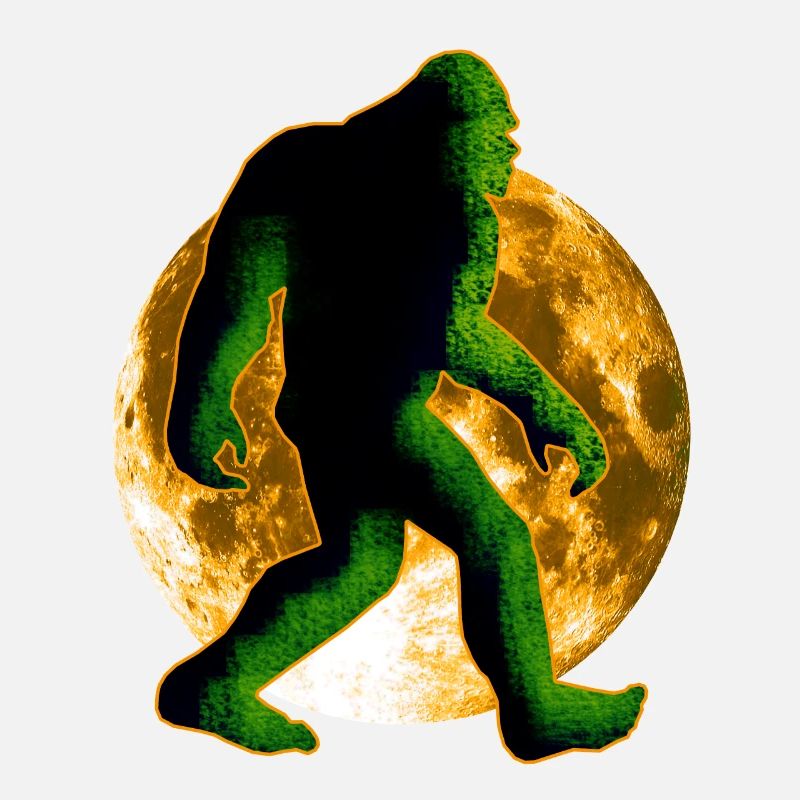 Bigfoot Sasquatch et lune