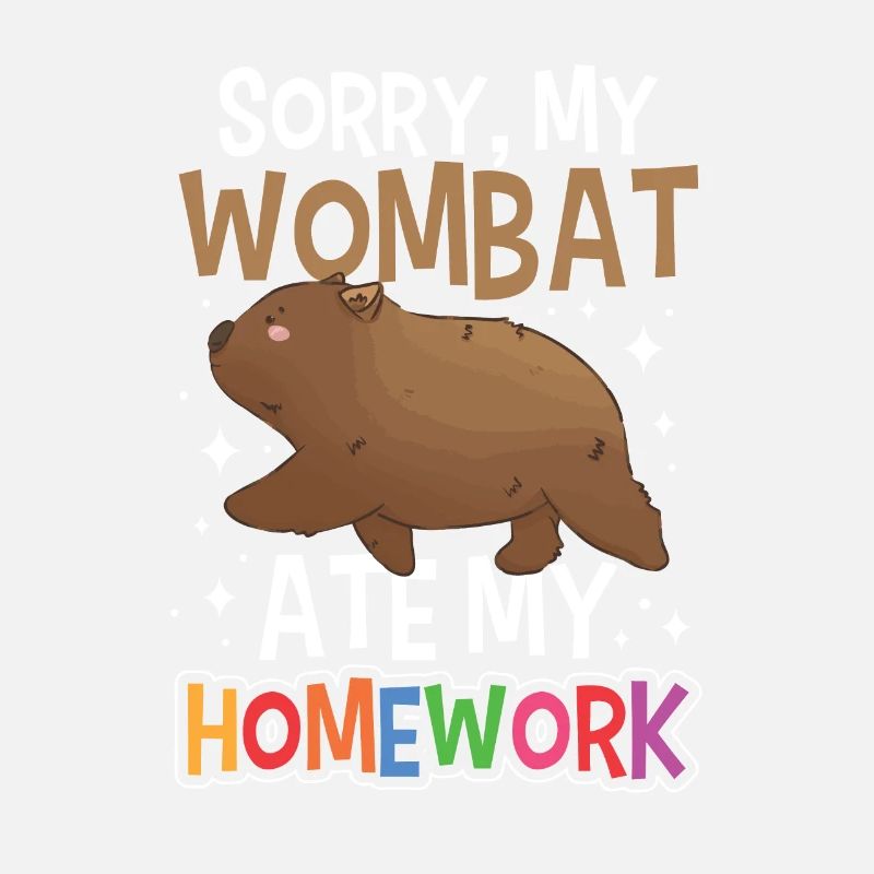 Wombat a mangé mes devoirs