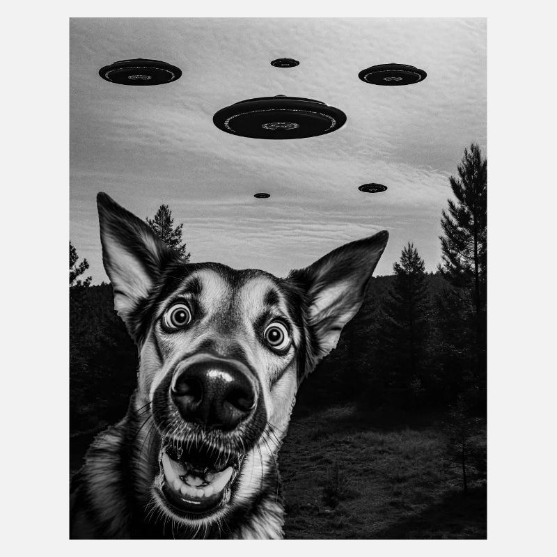 German Shepherd Aliens Invasion Uap Weirdcore
