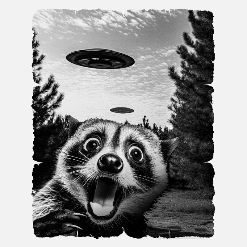 Raccoon Alien Invasion Uap Weirdcore