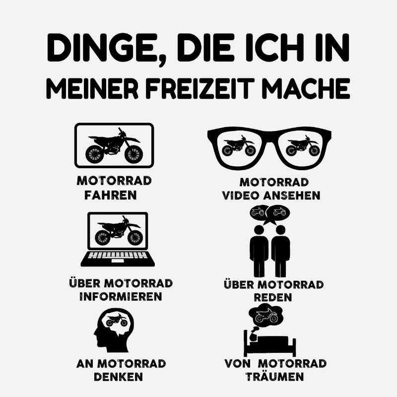 Dinge, die ich in meiner Freizeit mache Motorrad