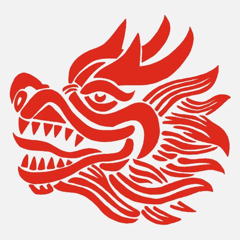 Chinesischer Drachenkopf (Rot)