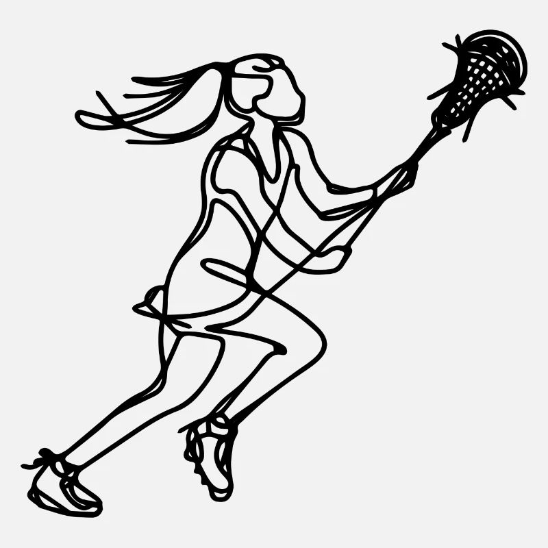 Lacrosse Mädchen