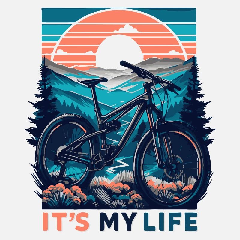 VTT coucher de soleil aventure design