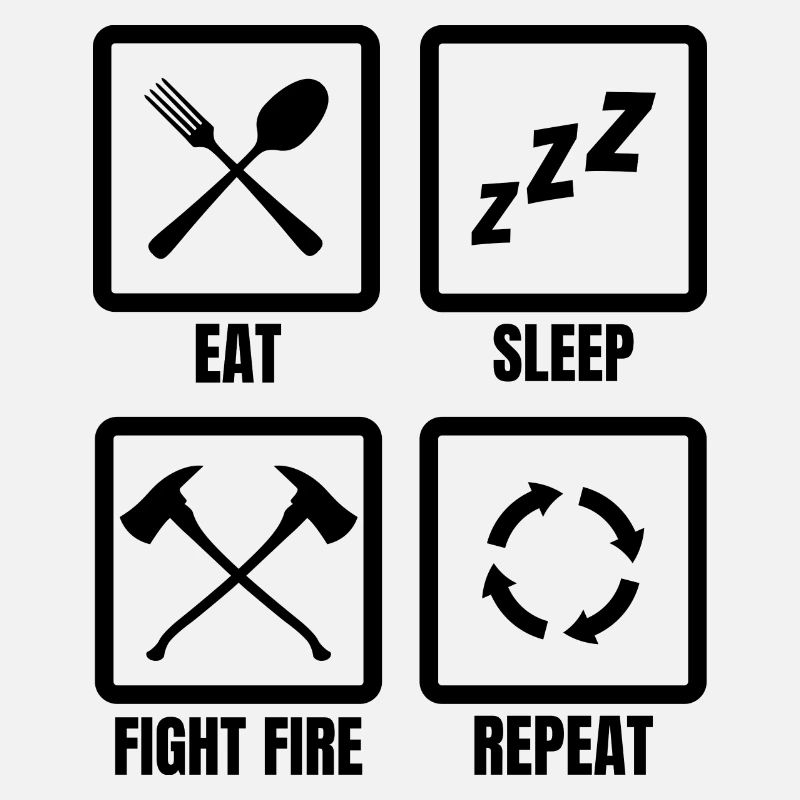 Routine quotidienne des pompiers
