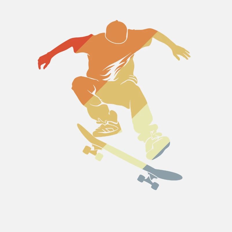Graphique de skateboard vintage