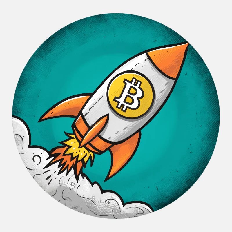 Crypto rocket: Bitcoin to the moon!