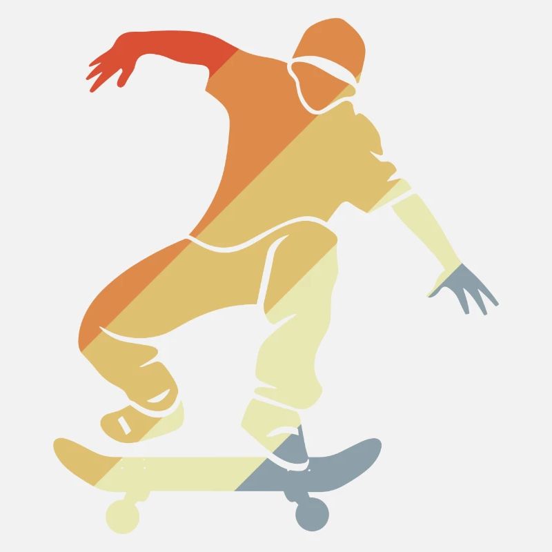 Graphique de skateboarder vintage