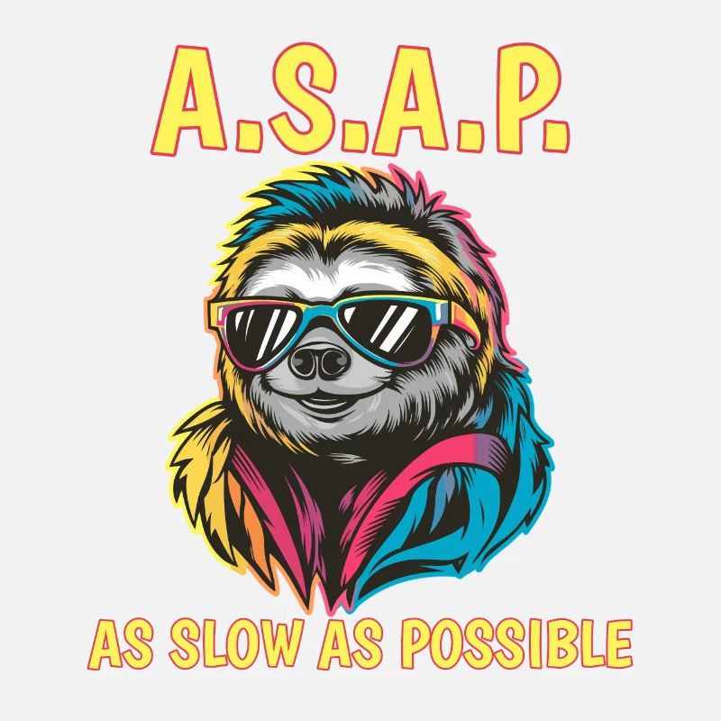 ASAP So langsam wie möglich Faultier Cool Sonnenbrille