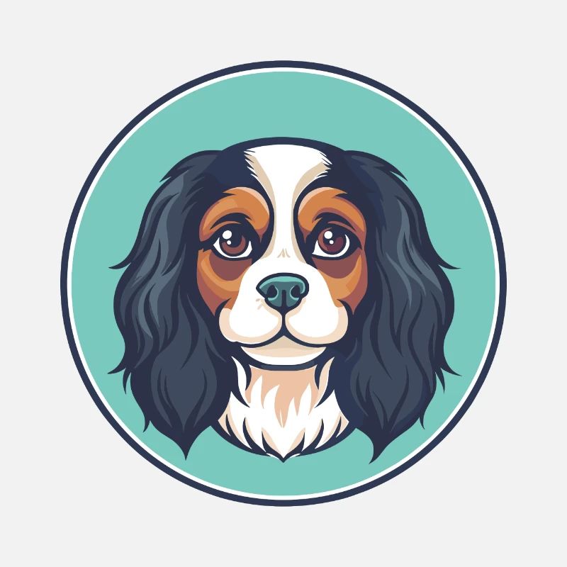 Cavalier King Charles Spaniel Dog Breed Cartoon