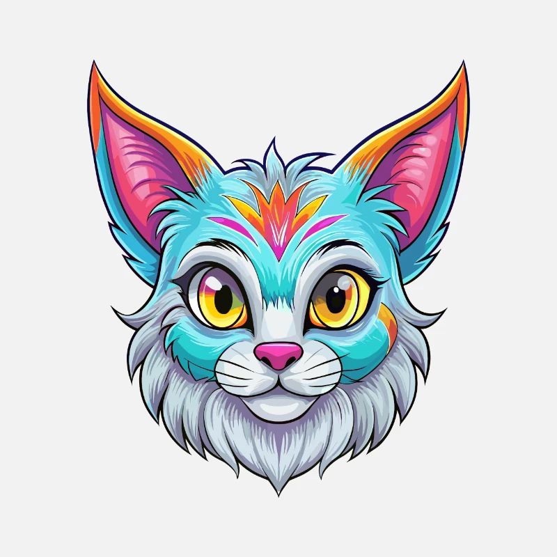 Pixie Bob Chat Race Dessin animé Kawaii Animal Pet