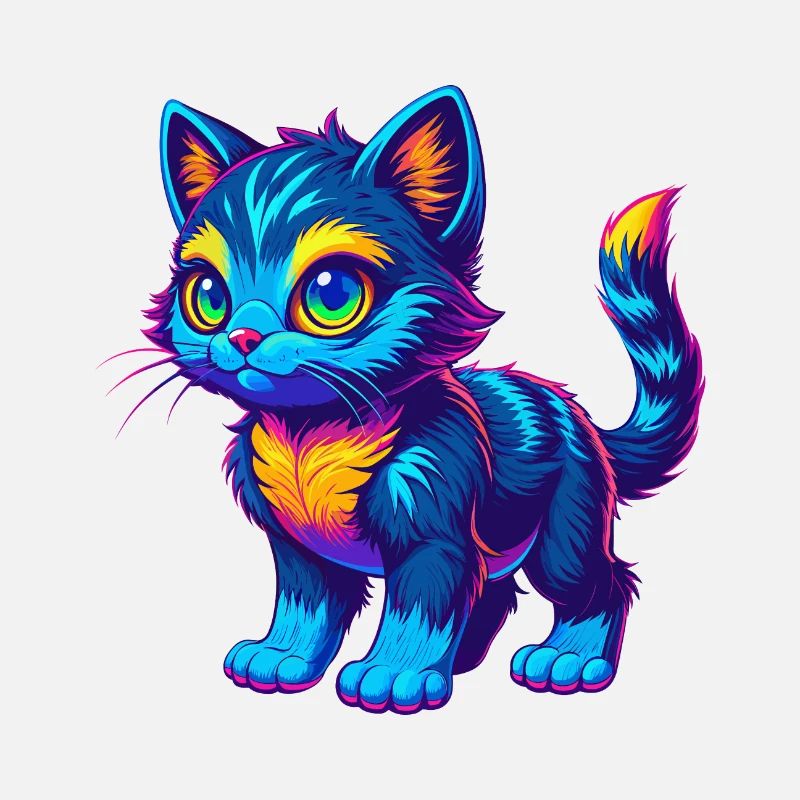 Pixie Bob Chat Race Dessin animé Kawaii Animal Pet