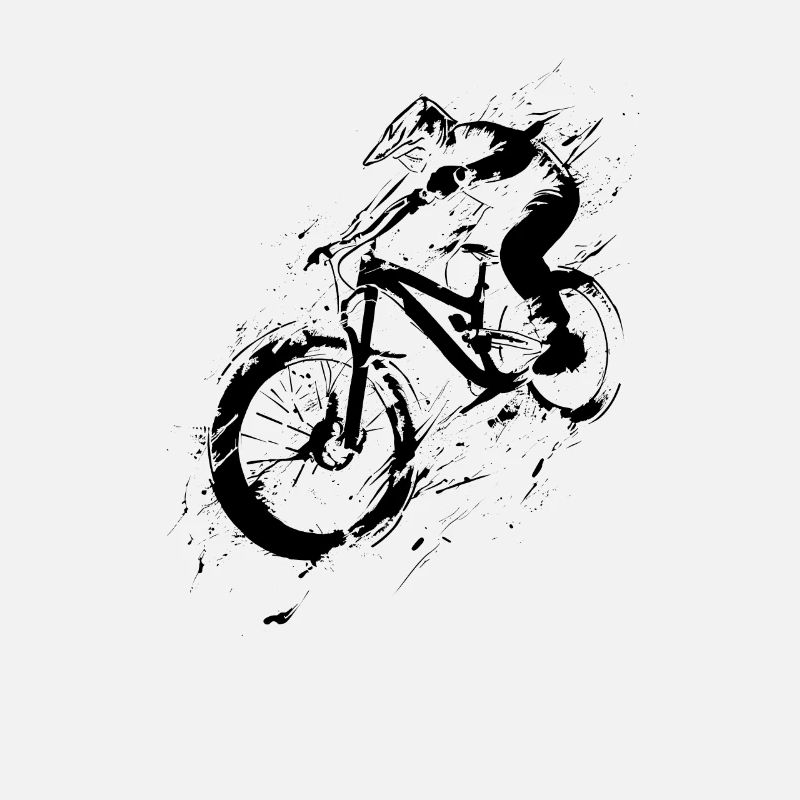 Mountainbiking Illustration