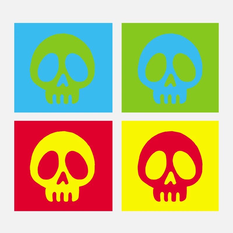 Pop-Art-Manga-Totenkopf