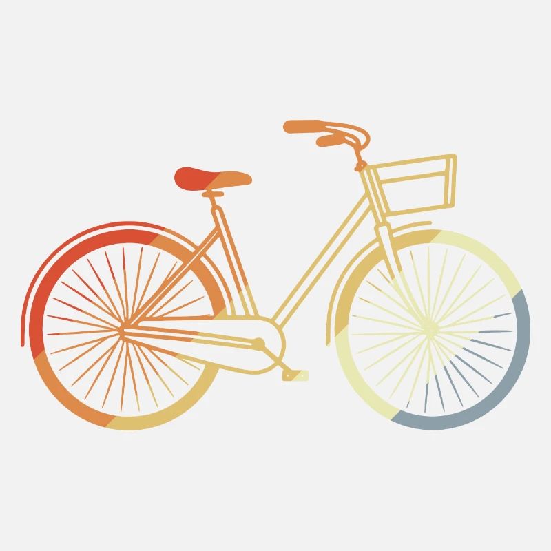Bicycle Line Art Vintage