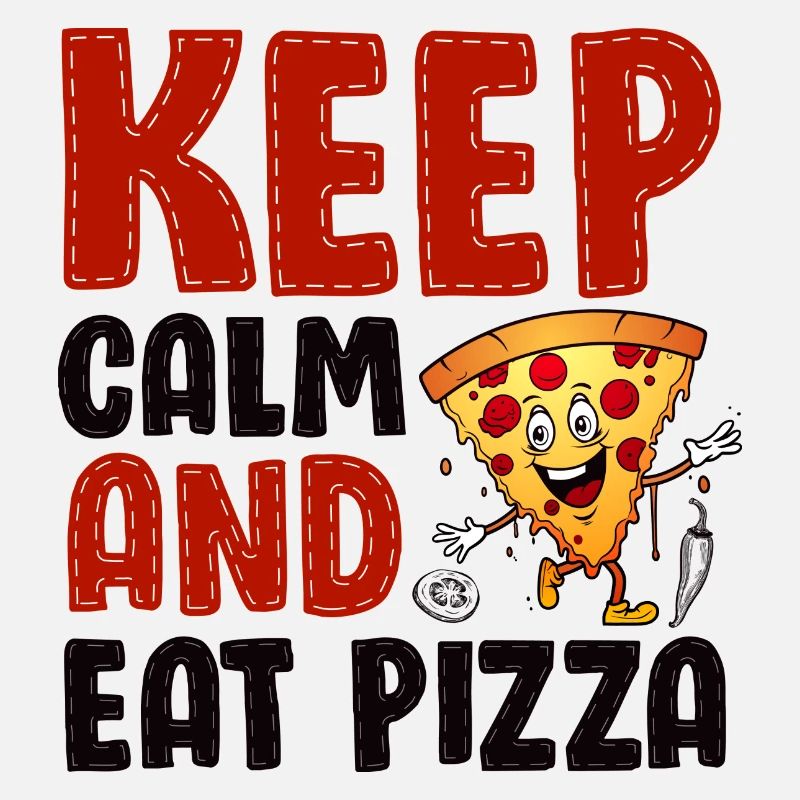 Playful Pizza Kitchen Illustration