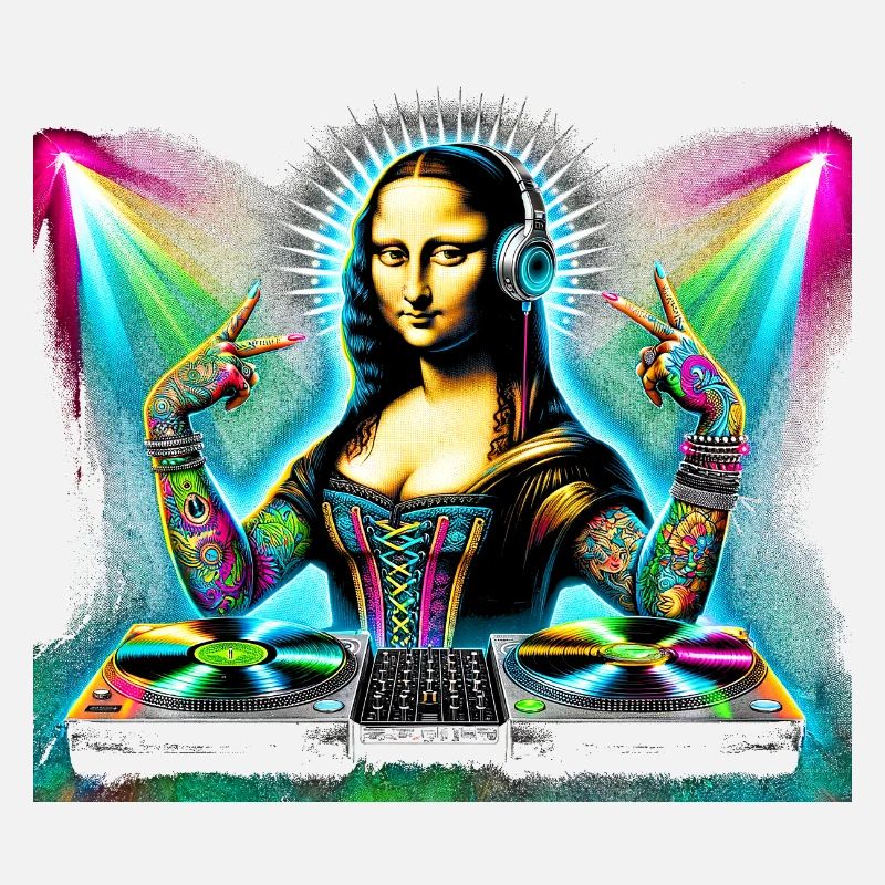 DJ Mona Lisa – Conception de fête Funky Renaissance
