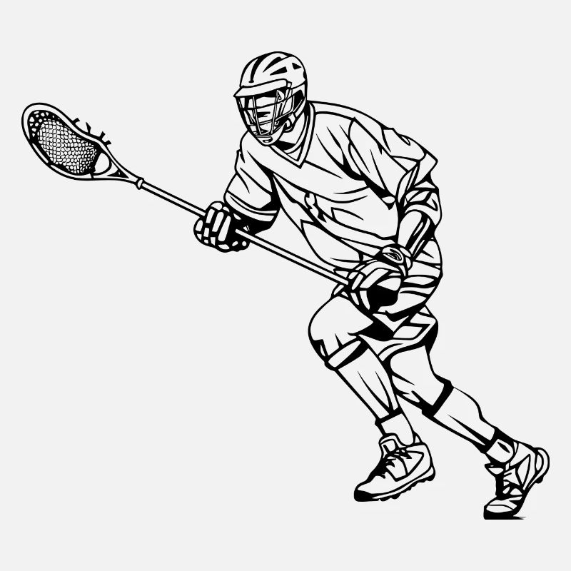 Lacrosse Player Sketch