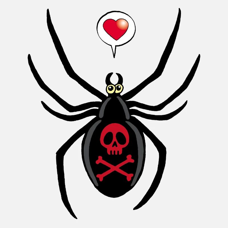 Araignée veuve noire amoureuse