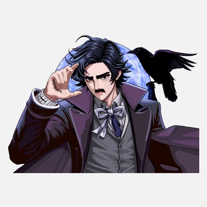Night magician in the moonlight