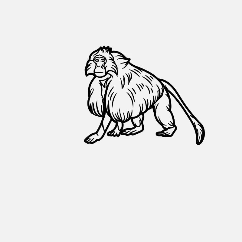 Gelada-Affe