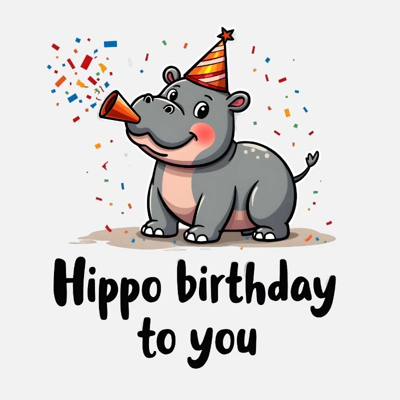 Anniversaire hippopotame à vous