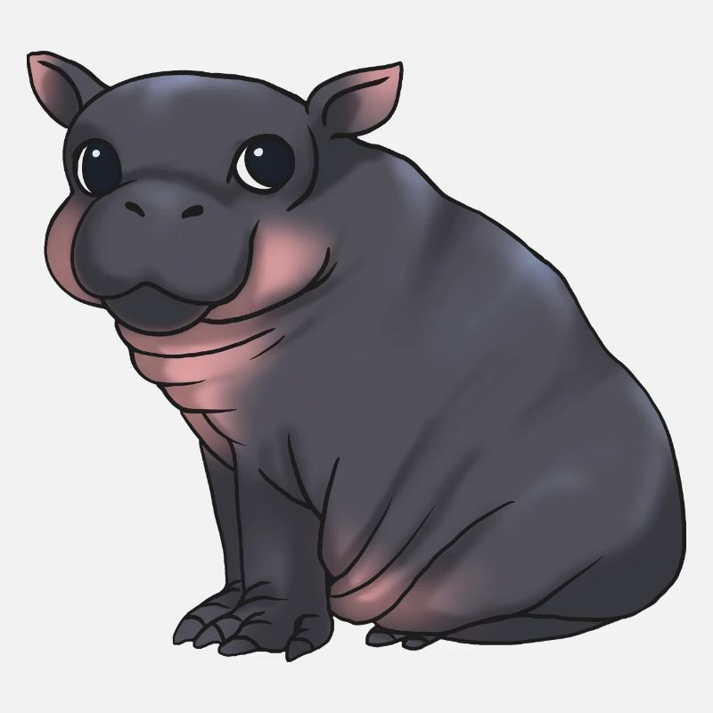 Mignon bébé hippopotame - Alarme de câlin !