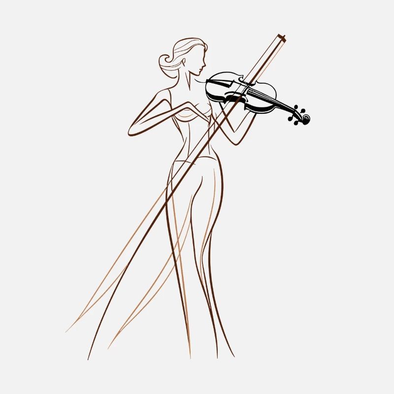 Dessin de violoniste