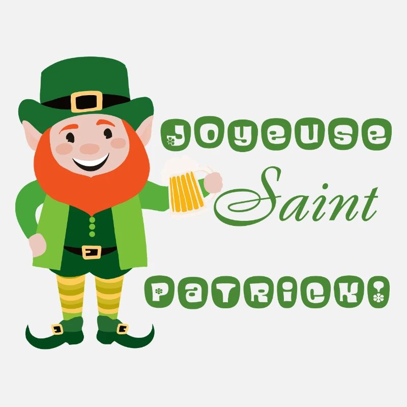 Joyeuse Saint Patrick - Leprechaun Souriant