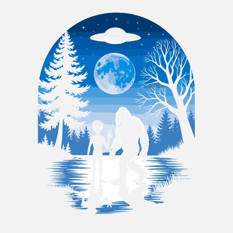 Alien, Bigfoot, UFO